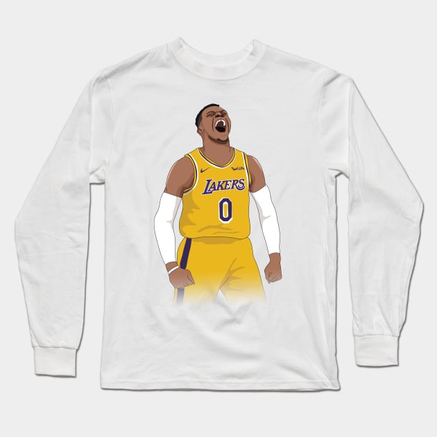 Russell Westbrook Long Sleeve T-Shirt by xavierjfong